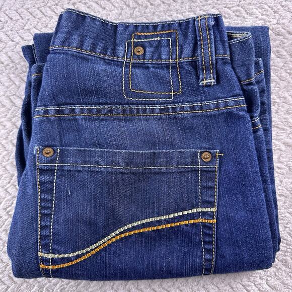 Y2K Vintage PJ Mark Jeans Wide Straight Leg 32 X 32 Embroidered- EUC - Picture 15 of 15